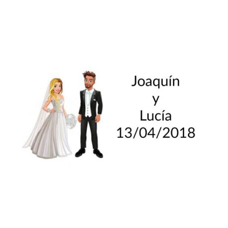 pegatinas originales bodas