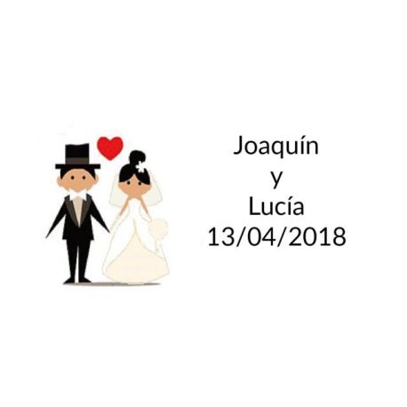 pegatinas original invitado para boda batatas
