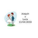pegatina baratas bodas