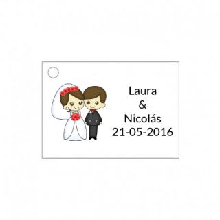 Tarjetita original para regalos de boda