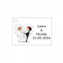 Tarjeta de boda para adornar detalles de boda