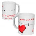 Taza personalizada, para regalo de invitados de boda