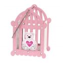 Cuna bebe rosa