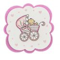 Posavasos bebe rosa