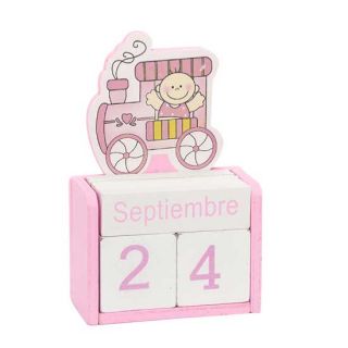 Calendario bebe rosa