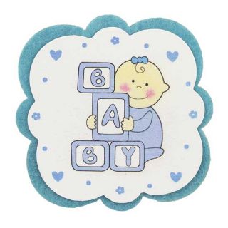 Posavasos bebe azul