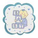 Posavasos bebe azul