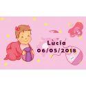 Tarjetas de bebé para los invitados