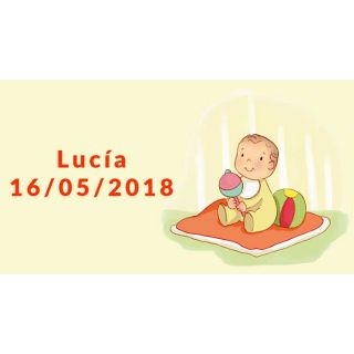 pegatina personaliza bebé