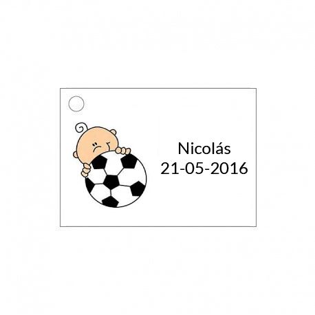 Tarjeta para detalle de bebé para niño con pelota
