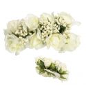 TOCADO DE PELO FLORES BLANCAS 