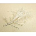 Tocado Blanco Plumas y Pedreria
