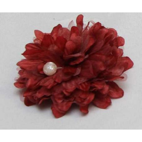 Tocado Rojo con perla