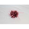 Tocado Montaje de Plumas Pavo Real Tintadas y Avestruz Recortad