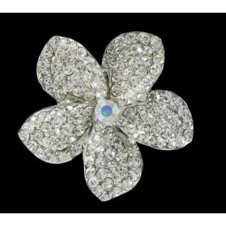 COLETERO MARGARITA ZIRCONITAS BLANCAS 4,5 cm.