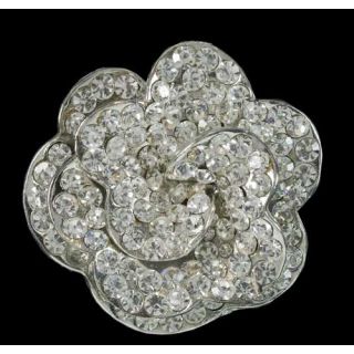 COLETERO ROSA ZIRCONITAS BLANCO 4,5 cm.