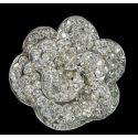 COLETERO ROSA ZIRCONITAS BLANCO 4,5 cm.