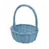 CESTA DE MIMBRE AZUL 27 CM 