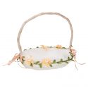 CESTA organdíL CON FLORES SALMÓN