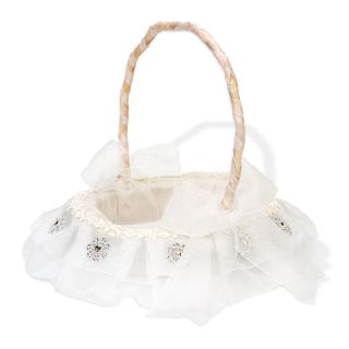 CESTA VOLANTES ORGANZA BLANCA Y PL