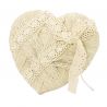 Corazón para llevar alianzas de boda