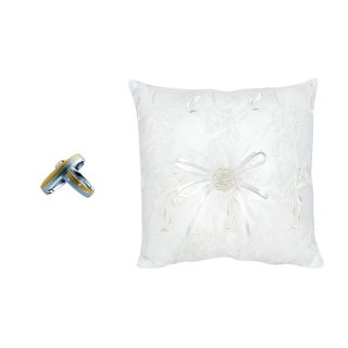 COJIN DE TELA CON PERLAS BORDADO