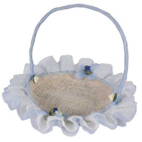 CESTA PETALOS AZUL/ROSA
