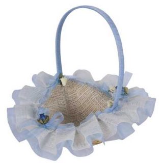CESTA PETALOS AZUL/ROSA