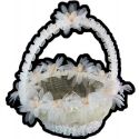 CONJUNTO CESTA Y COJIN ORGANZA
