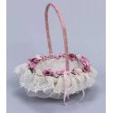 CESTA ALIANZAS ROSA Y FUCSIA