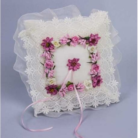COJIN ROSA Y FUCSIA