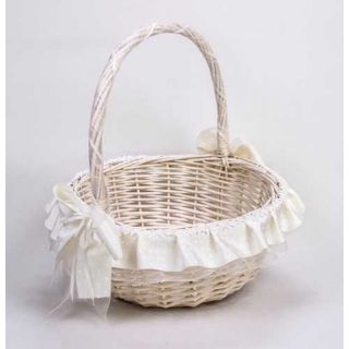 CESTA MIMBRE BLANCA MED. LUNARES BEIG