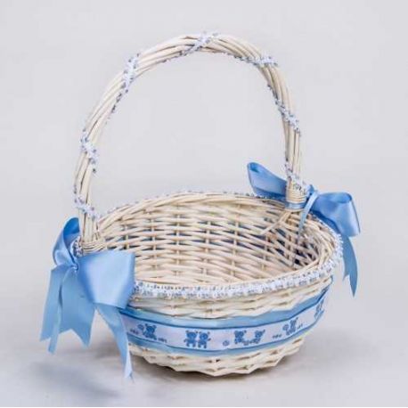 CESTA PEQ. CINTA OSOS AZUL