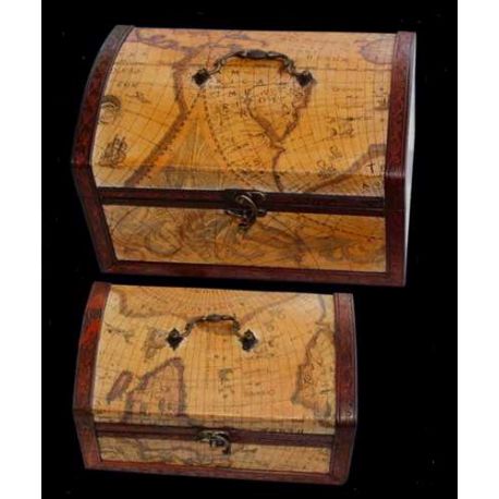 BAUL SET 2 PIEZAS MADERA