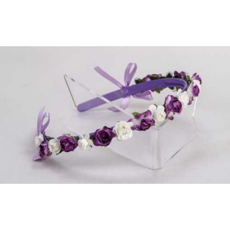 FELPA ANCHA MORADA C/ FLORES MORA-BLANCA