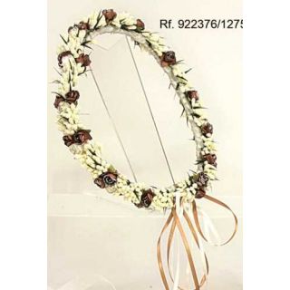 CORONITA MARRON Y BEIGE