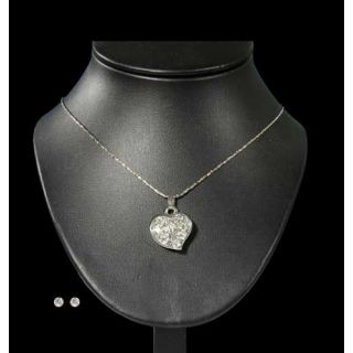 CONJUNTO GARGANTILLA Y PENDIENTES ZIRCONITAS