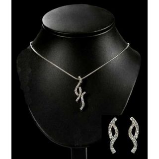 CONJUNTO GARGANTILLA Y PENDIENTES ZIRCONITAS