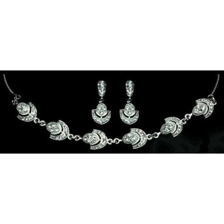 CONJUNTO GARGANTILLA Y PENDIENTES 5017