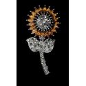 BROCHE GIRASOL NARANJA REF. 5044-2