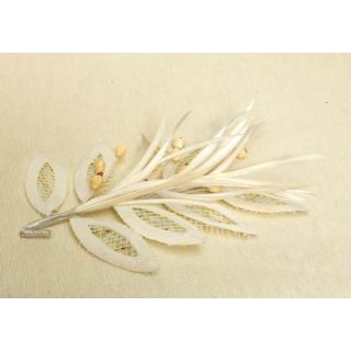 Tocado Beige de Novia