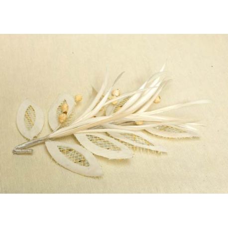 Tocado Beige de Novia