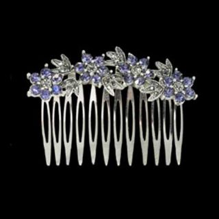 PEINA PLATA Y ZIRCONITAS MALVAS