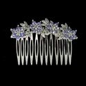 PEINA PLATA Y ZIRCONITAS MALVAS