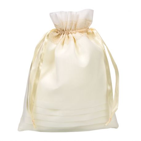 BOLSO NOVIA BLANCO ROTO ENCAJE BEIG 