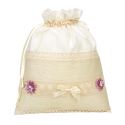 BOLSO NOVIA RÚSTICO ENCAJE Y YUTE 