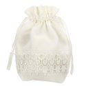 Limosnera encaje blanco para novia