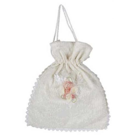 BOLSO NOVIA DE ORGANZA BORDADO