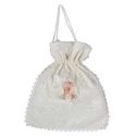 BOLSO NOVIA DE ORGANZA BORDADO