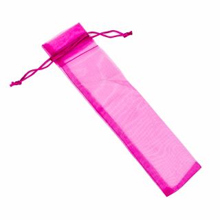 BOLSA organdí PARA ABANICO 29X7 FUXIA